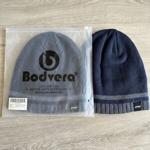 Bodvera Blue Knit Beanie